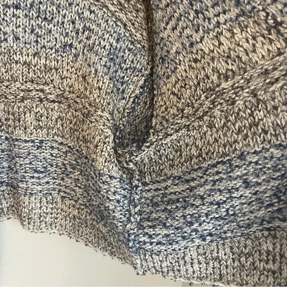 Vince chunky knit open front cardigan Size M/L blue and gray - Picture 12 of 13